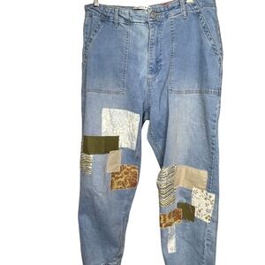 Celebrity Pink "The Easy" Patchwork Jeans- size 13/31 relaxed fit‎ ankle womens